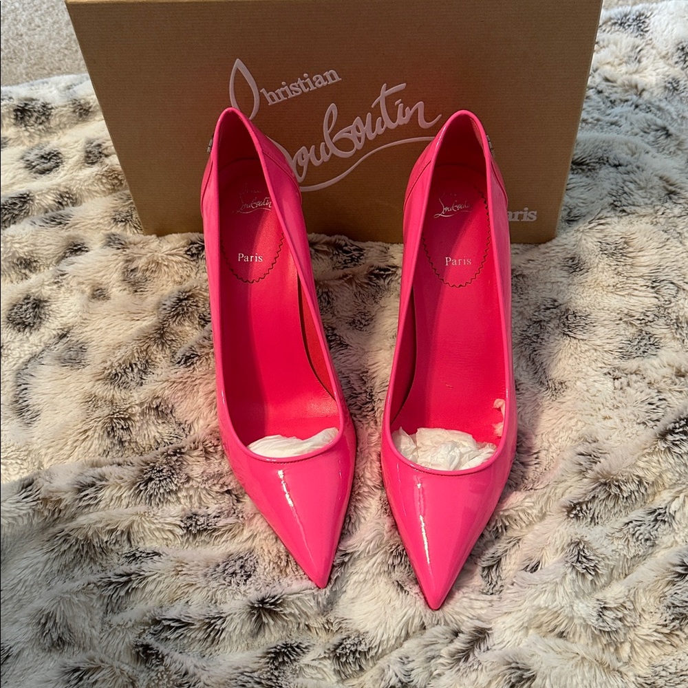 Christian Louboutin Vibrant Pink Patent Heels